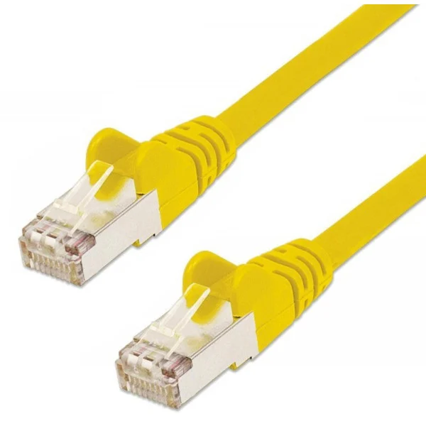 Cavo di rete Patch in Rame Schermato Cat. 5e Giallo F/UTP 3 metri