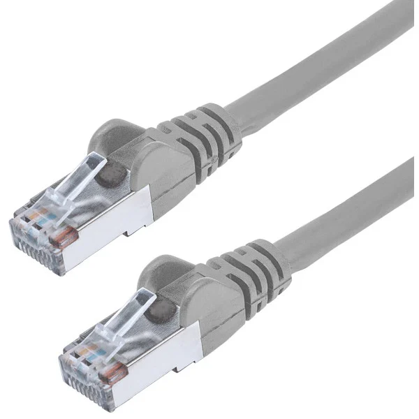 Cavo di rete Patch in Rame Schermato Cat. 5e Grigio F/UTP 2 m