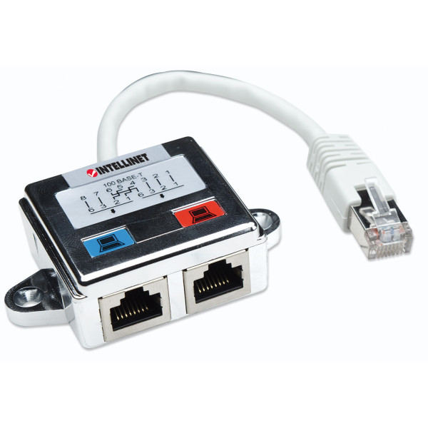[I-UAD_ADAP-C2] Sdoppiatore di Cavo di rete UTP/FTP Cat. 5E Cable economizer