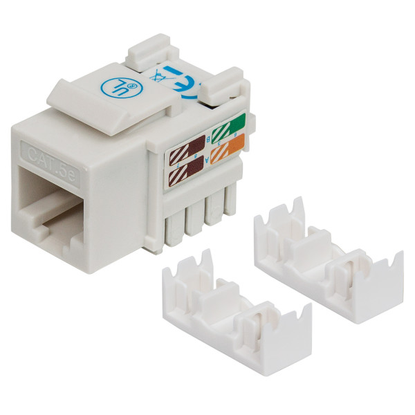 [IWP-MD_C5E_WH] Frutto Keystone RJ45 Cat.5E UTP IDC 90&deg; Bianco