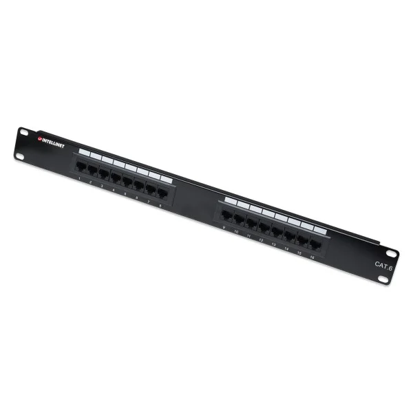 Pannello patch UTP 16 posti RJ45 cat. 6
