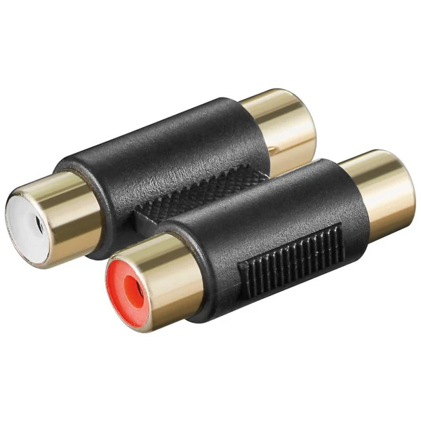 [IADAP_2RCA-FF] Adattatore audio doppio RCA Femmina/Femmina