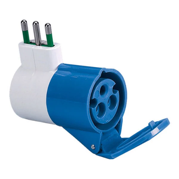 [IPW-SP-730] Adattatore Industriale da S17 a 1 presa CEE blu