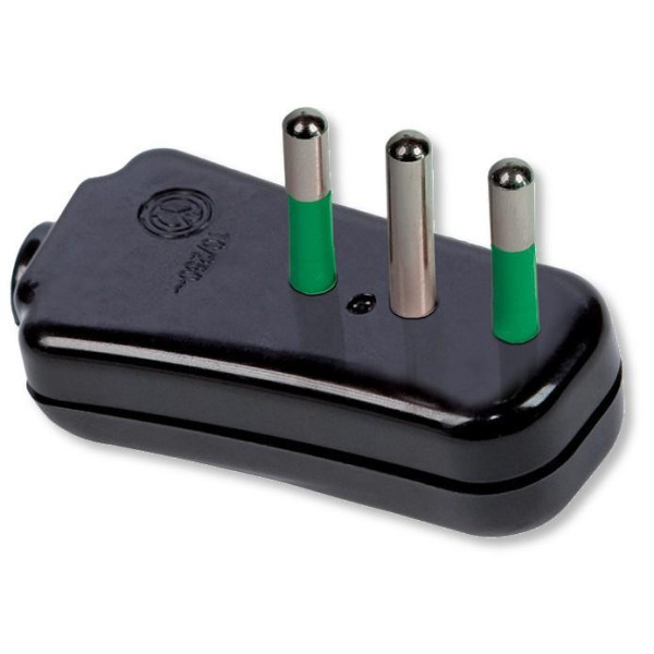 [IPW-SP10-B9] Spina ribassata 2P+T 10A Nero