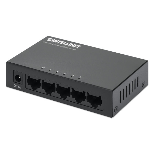 [I-SWHUB-050ME] Switch Hub ethernet 10/100Mbps 5 porte desktop in metallo