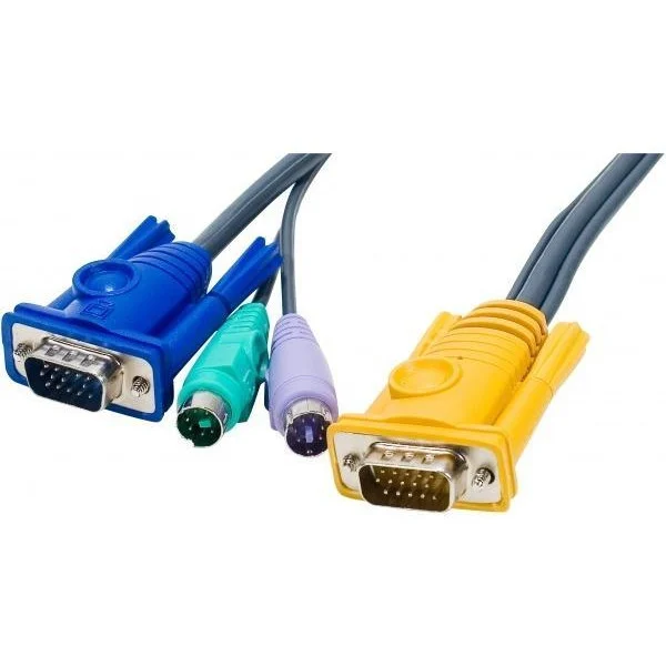 [ICOC_06-KVM-PS2] Cavo per KVM HDB15 a PS2, 2L-5206P