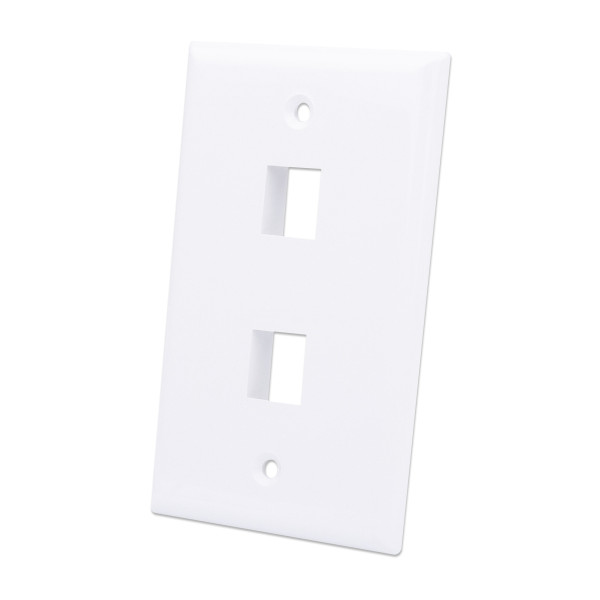 [IWP-MD_PSTR-2W] Placca Porta Frutti 2 Posti Mod.503 Bianco