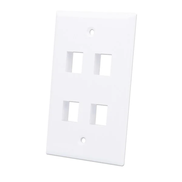 [IWP-MD_PSTR-4W] Placca Porta Frutti 4 Posti Mod.503 Bianco