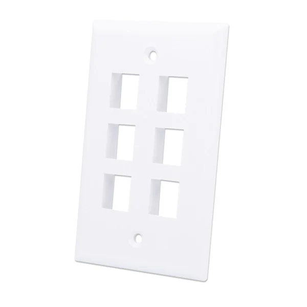 [IWP-MD_PSTR-6W] Placca Porta Frutti 6 Posti Mod.503 Bianco