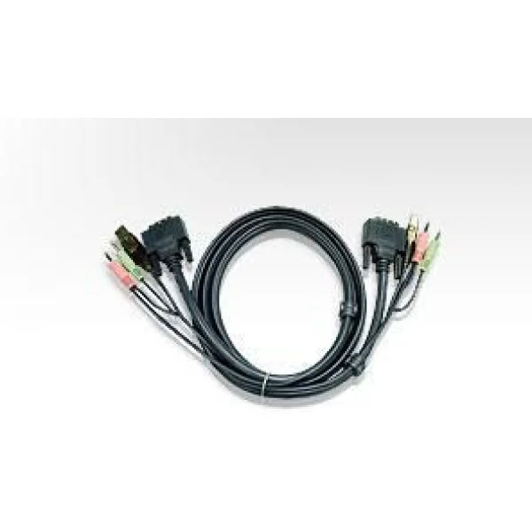 [ICOC_2L-7D02U] Cavo per KVM USB/DVI con audio 1,8 m, 2L-7D02U