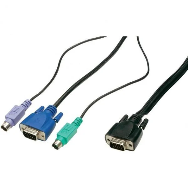 [ICOC_030-KVM-PS2] Cavo KVM switch HDB15/PS2 Mt. 3,0