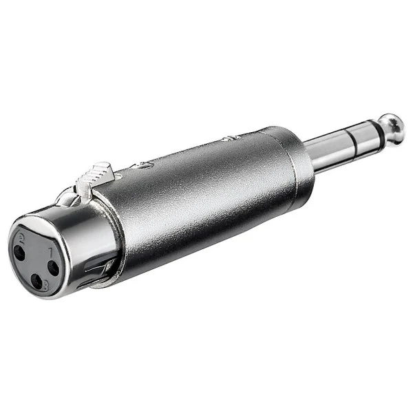 [IADAP_AU-XLR-514] Adattatore XLR Cannon Femmina ad Audio 6,35mm Maschio Stereo