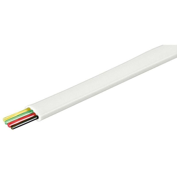 [IAWG_26-4-100-W] Cavo Telefonico Cavo 4 poli 100 m Bianco