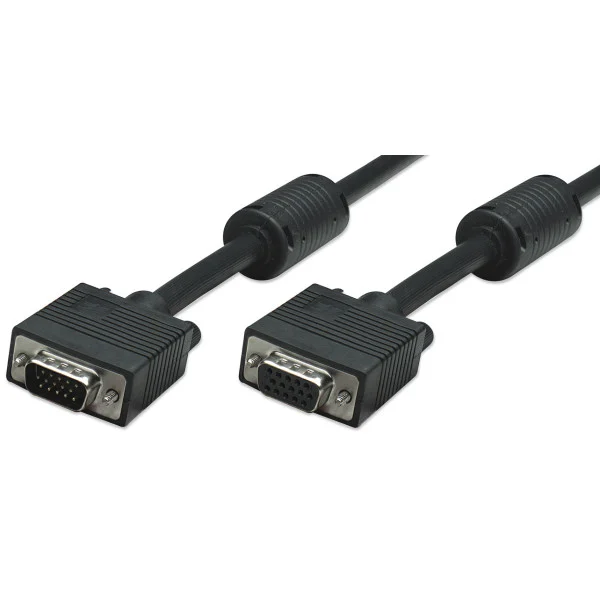 [ICOC_SVGA-C-20] Prolunga SVGA con ferrite Maschio/Femmina 20 mt