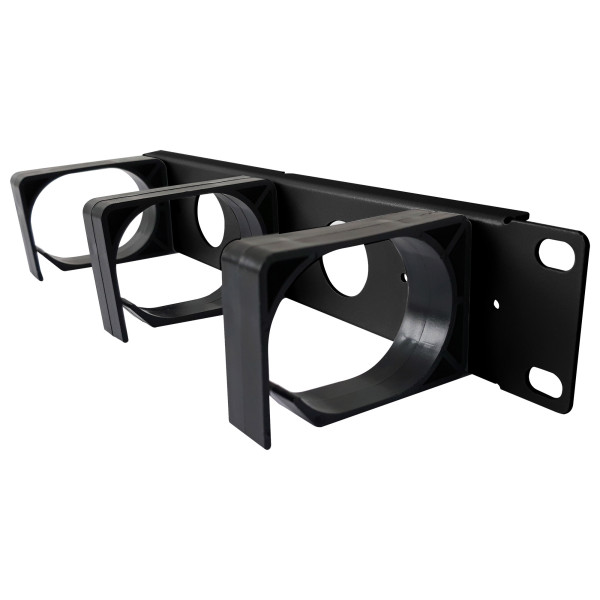 [I-CASE_M10-CDK] Pannello Passacavi 1U per Armadio 10'' Nero