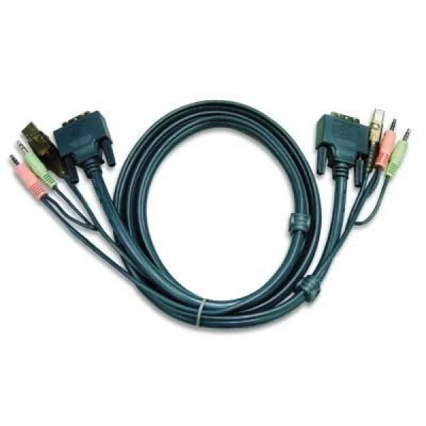 Cavo per KVM USB/DVI con audio 5,0 mt