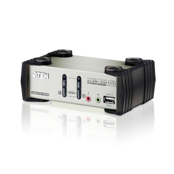 [IDATA_CS-1732B] KVM VGA audio Switch 2 porte USB/PS2 OSD, CS-1732B