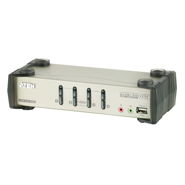 [IDATA_CS-1734B] KVM VGA audio Switch 4 porte USB/PS2 OSD, CS-1734B