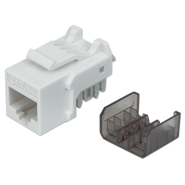 [IWP-MD_C6A_WH] Frutto Keystone RJ45 Cat6A UTP 10 Gigabit Bianco