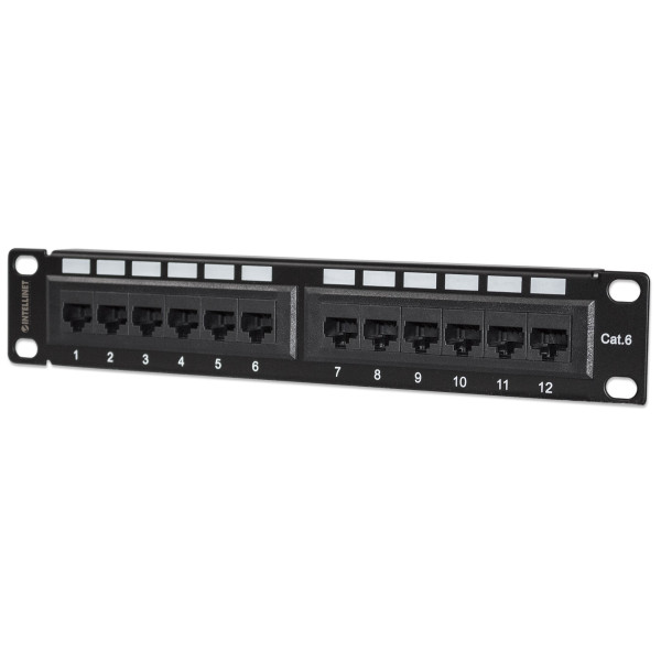 Pannello Patch per Rack 10'' 12 Porte UTP Cat.6 1HE