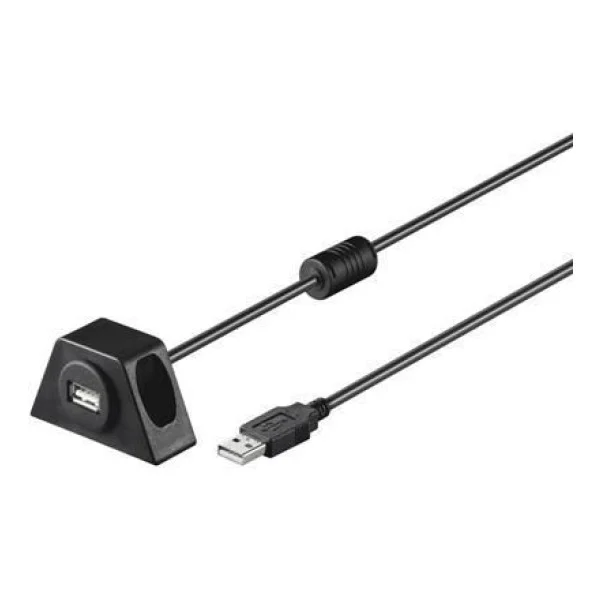 [ICOC_U2-AA-20-MNT] Prolunga USB 2.0 fissabile con viti 2 m Nero