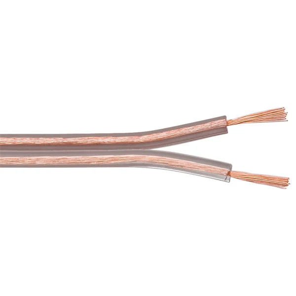 Cavo Audio per diffusori acustici Trasparente 0,75 mm² matassa 100mt