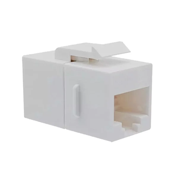 [IWP-MD_C6_PB] Accoppiatore RJ45 F/F UTP Cat6 Keystone Bianco
