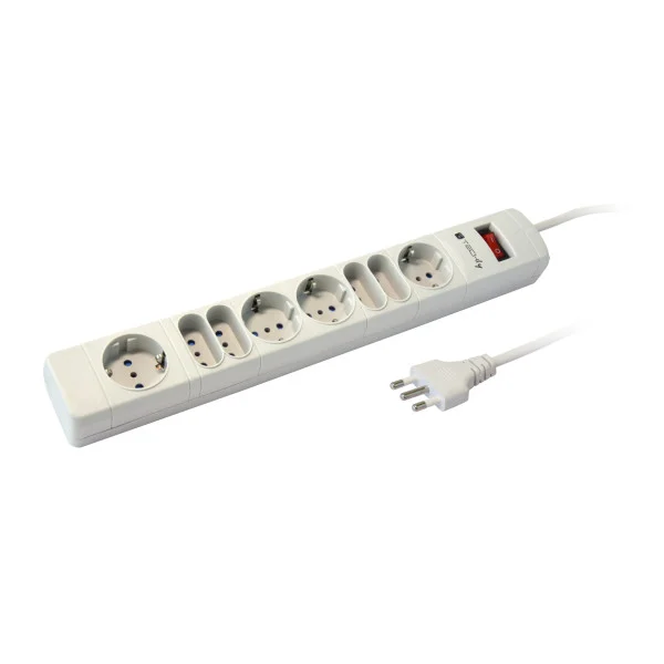 [IUPS-PCP-8GY] Multipresa 8 Posti Italiana 10A / Schuko Grigio