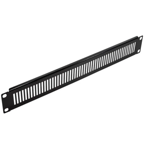 [I-CASE_BLANK-2-BKV] Pannello di Chiusura Ventilato 2 unita' Nero