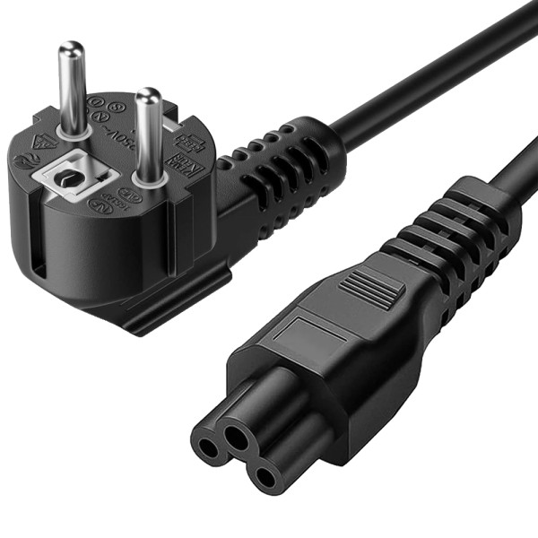[ICOC_05-NC_ANG] Cavo Alimentazione C5 a Schuko Angolato 1,8 m