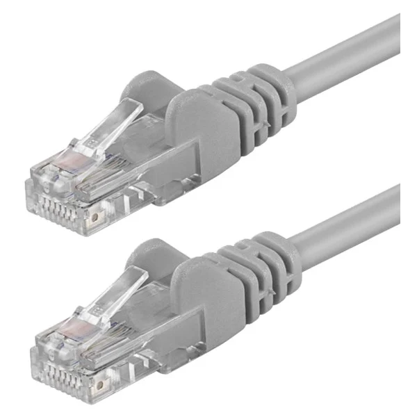 Cavo di rete Patch in CCA Cat. 6 Grigio UTP 3 m