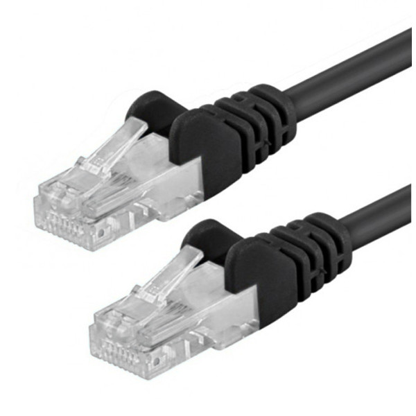 Cavo di rete Patch in CCA Cat. 6 Nero UTP 3 m