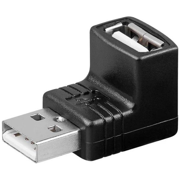 Adattatore USB A maschio/A femmina 90&deg;