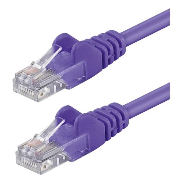 Cavo di rete Patch CCA Cat. 5e Viola UTP 2 mt
