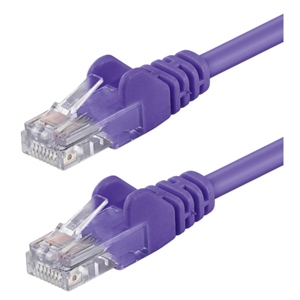 Cavo di rete Patch CCA Cat. 5e Viola UTP 3 mt