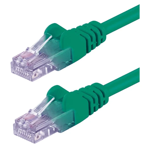 Cavo di rete Patch CCA Cat. 5e Verde UTP 20 mt