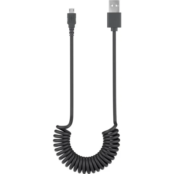 [ICOC_U-AB-SP3] Cavo USB 2.0 Spiralato A maschio/microB 5 pin maschio 1m Nero