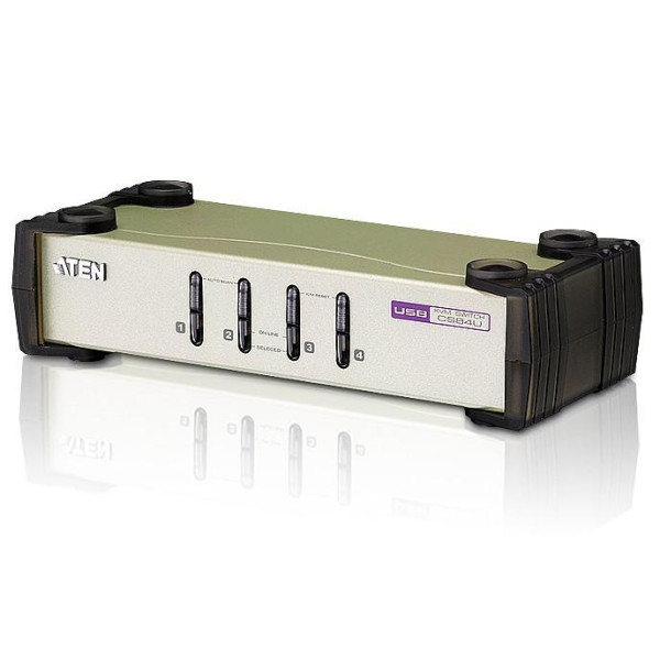 [IDATA_CS-84] Switch KVM USB/PS2 VGA a 4 porte, CS84U