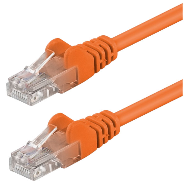 Cavo di rete Patch CCA Cat. 5e Arancione UTP 1 mt