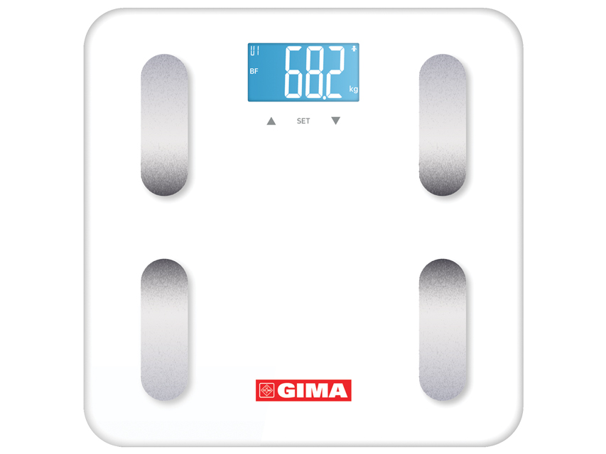 [27269] BILANCIA BODY FAT EQUILIBRA - bianca