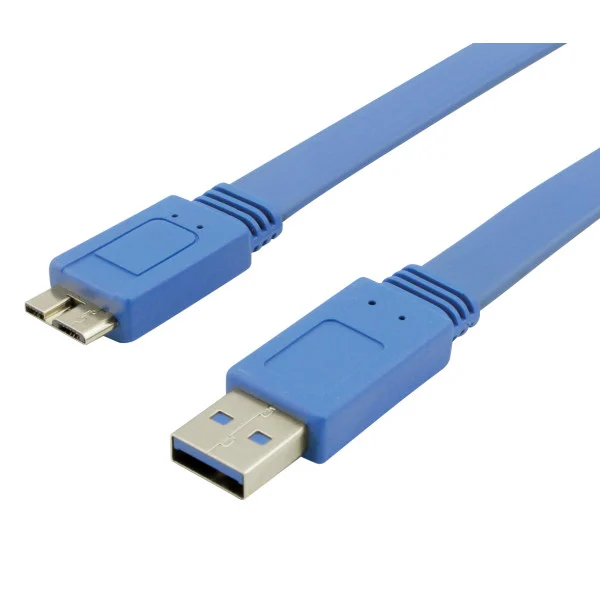 [ICOC_MUSB3-FL-005] Cavo USB 3.2 Superspeed A maschio/MIC B maschio 0,5 m FLAT