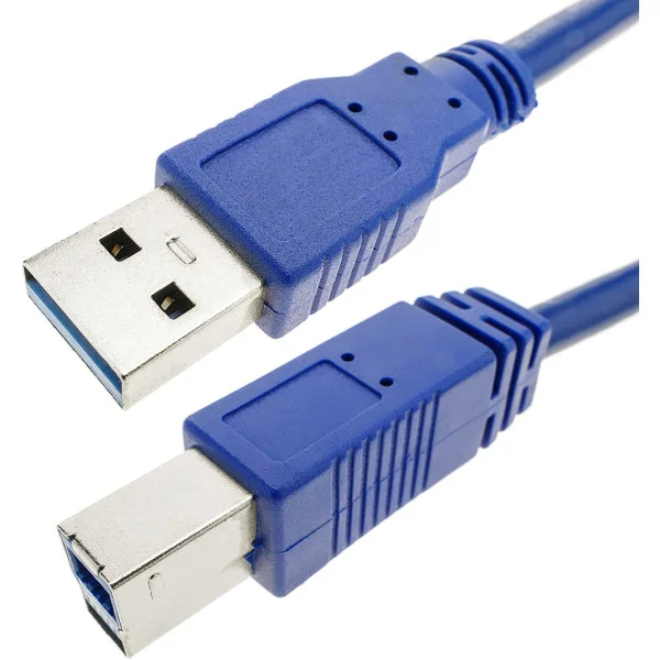 [ICOC_U3-AB-005-BL] Cavo USB 3.2 Superspeed A maschio/B maschio 0,5 m blu