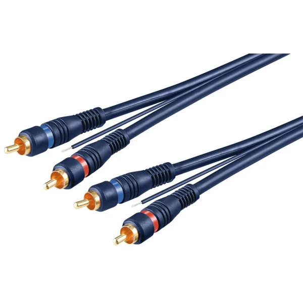 [ICOC_2RCA-MM-50B] Cavo audio video 2 RCA M/M 5 m blu
