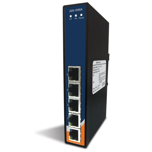 [I-SWHUB_IND-719] Unmanaged Ethernet Switch Gigabit 5 porte  10/100/1000Base-T(X) Slim