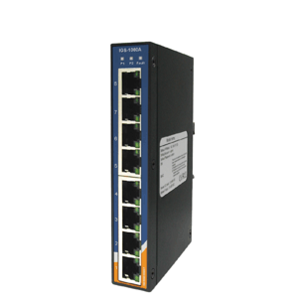 [I-SWHUB_IND-726] Unmanaged Ethernet Switch Gigabit 8 porte 10/100/1000Base-T(X) Slim