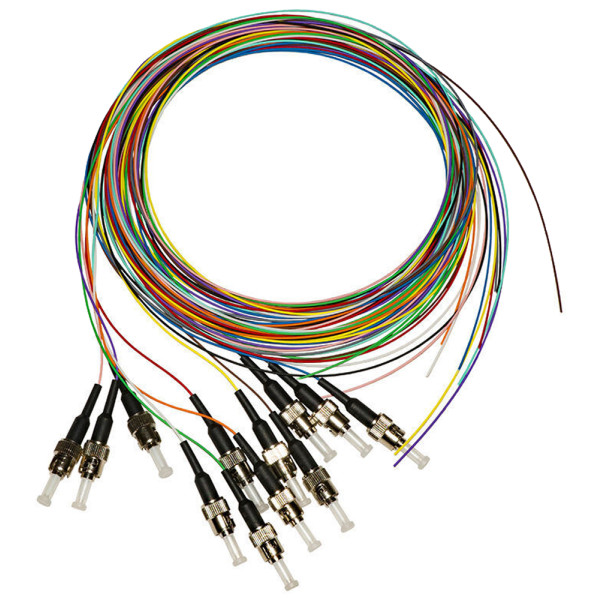 [ILWL_PG-ST-OM3] Set 12 Pigtail Fibra Ottica Multimodale OM3 ST 50/125 2 m