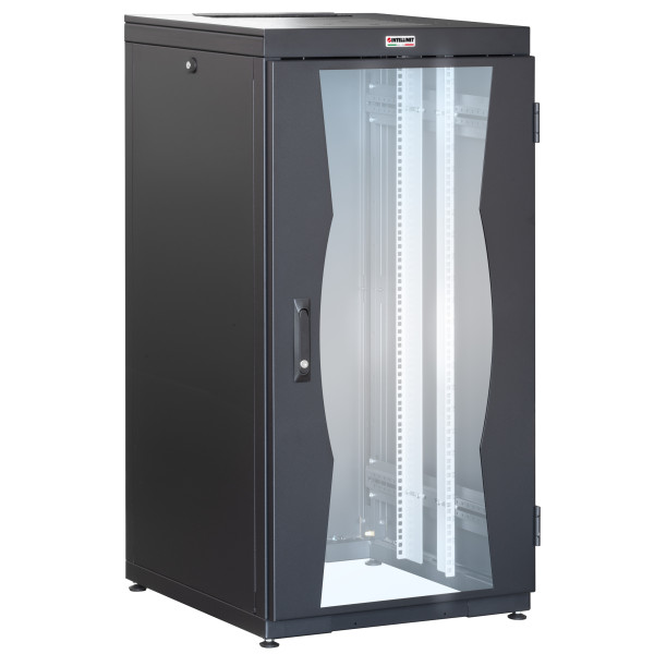 [I-CASE_FP-2406BKX] Armadio NetRack 19'' 600x600 24 Unit&agrave; Nero da Assemblare