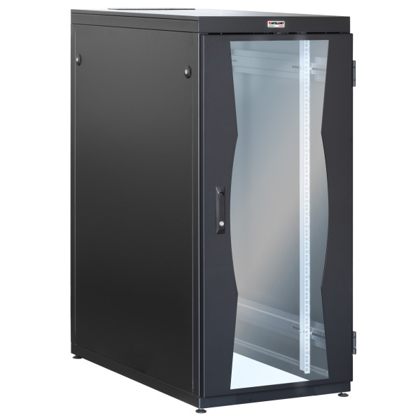[I-CASE_FP-2710BKX] Armadio NetRack 19'' 600x1000 27 Unit&agrave; Nero da Assemblare