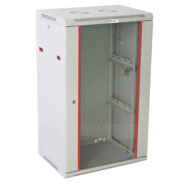 [I-CASE_EW-2020G] Armadio Rack 19'' a muro 20 unit&agrave; sezione unica prof. 600mm Grigio