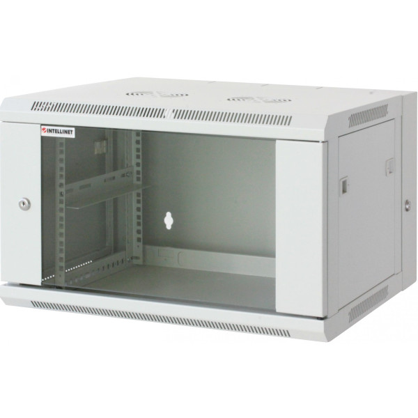 [I-CASE_EW-3009G] Armadio Rack 19'' a muro 9 unit&agrave; due sezioni Grigio